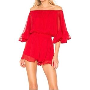 Endless Rose Red romper Long sleeves